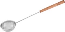 4Living Louche de sauna avec manche en bois, acier.