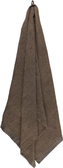 Serviette de bain Rento Kenno marron 90 x 180 cm suspendue.