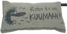 Jokipiin Pellava Le H&eacute;risson Juron RISTUS KU ON KUUMAAH! coussin de sauna.