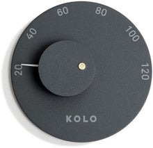KOLO thermom&egrave;tre de sauna noir, mod&egrave;le 2.