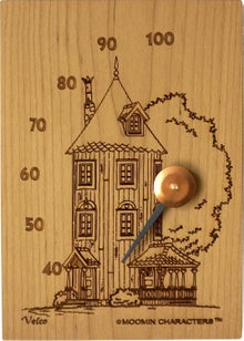 Veico thermom&egrave;tre de sauna en bois, maison Moumine.