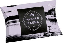 Nystad Sauna sachets de parfum pour le sauna Bouleau & lavande dans l&rsquo;emballage.