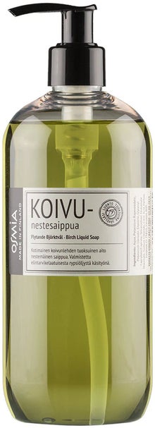 Savon liquide au bouleau Osmia en flacon de 500 ml.