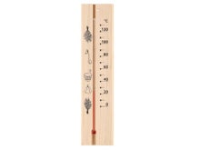 4Living thermom&egrave;tre de sauna en bois au mercure.
