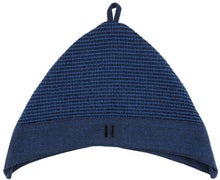 Bonnet de sauna Rento Kenno bleu fonc&eacute; de face.