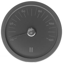 Thermom&egrave;tre de sauna en aluminium, noir