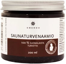 Masque &agrave; la tourbe pour le sauna Emendo en pot de 200 ml.