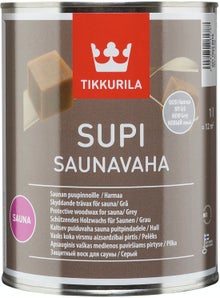 Tikkurila Supi Cire pour sauna 1 l, gris.
