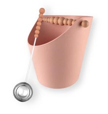 Aarikka Nuppu lot de seau et louche de sauna, rose