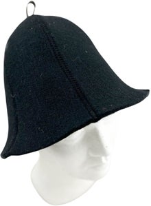 Bonnet de sauna noir du gnome d&rsquo;Alhon Huopatehdas.