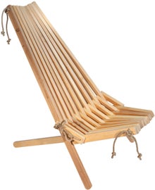 EcoFurn EcoChaise en aulne non trait&eacute;.