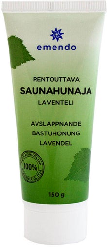Miel pour le sauna relaxant Emendo Lavande en tube de 150 g.