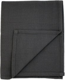 Emendo &ndash; Serviette pour banc de sauna 40 x 50 cm, gaufre gris fonc&eacute;