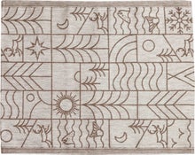 Jokipiin Pellava Nord serviette pour banc de sauna pour une personne, clair/marron, 45 x 55 cm