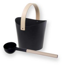 OPA LUMO lot de seau de sauna 7 l et louche de sauna