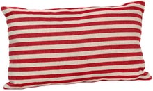 Pisla Rayure rouge/beige coussin de sauna 20 x 40 cm.