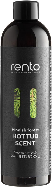 Parfum pour bain &agrave; remous Rento for&ecirc;t finlandaise en flacon de 300 ml.