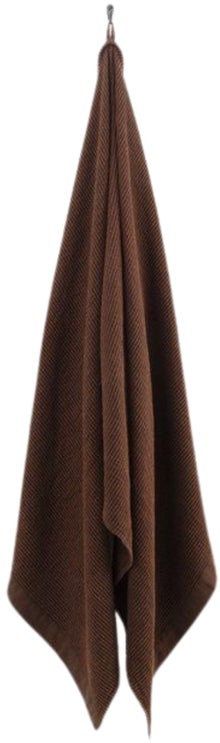 Grande serviette de bain Rento Kenno marron fonc&eacute; 90 x 180 cm.