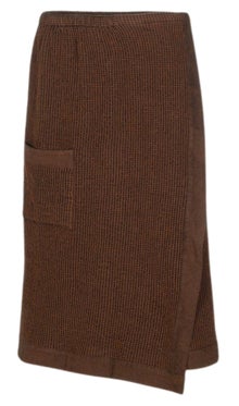 Kilt de sauna Rento Kenno marron fonc&eacute; 70 x 145 cm.