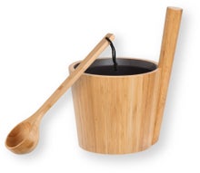 Rento lot de seau et louche de sauna, bambou