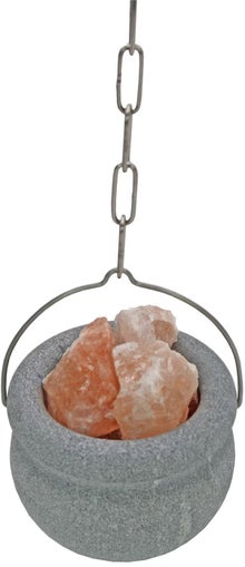 Coupelle &agrave; sel en pierre ollaire pour le sauna Saunia