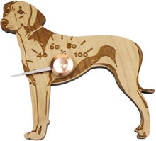 Veico thermom&egrave;tre de sauna en bois, rhodesian ridgeback.