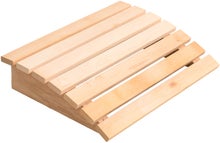 Large appuie-t&ecirc;te de sauna en aulne.