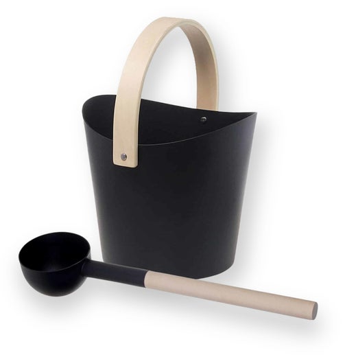 OPA LUMO lot de seau de sauna 7 l et louche de sauna