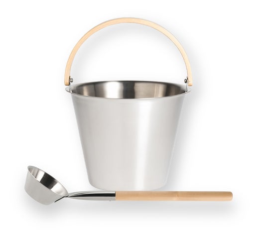 Rento lot de seau et louche de sauna, acier